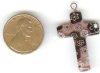 1 28x20mm Amethyst Cross Pendant